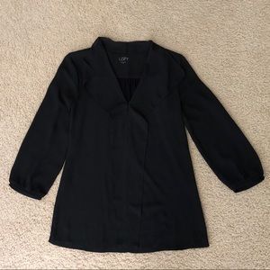 Ann Taylor Loft black shirt size xs